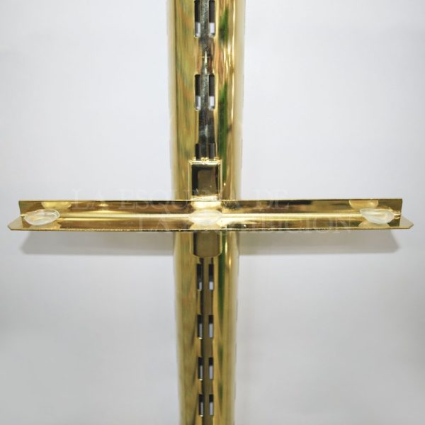 Soporte entrepaño parmet 30 cm dorado