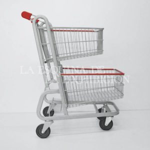 Carro autoservicio doble canasta pint. grande Ref. 27786