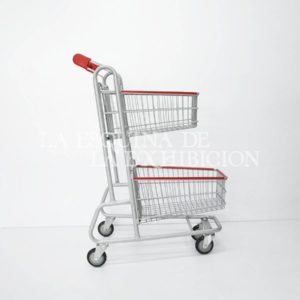 Carro autoservicio doble canasta pint. pequeño Ref. 27787