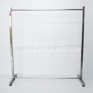 Exhibidor Ei 50 tb. Cuadrada cromada con nivelador Ref. 5916