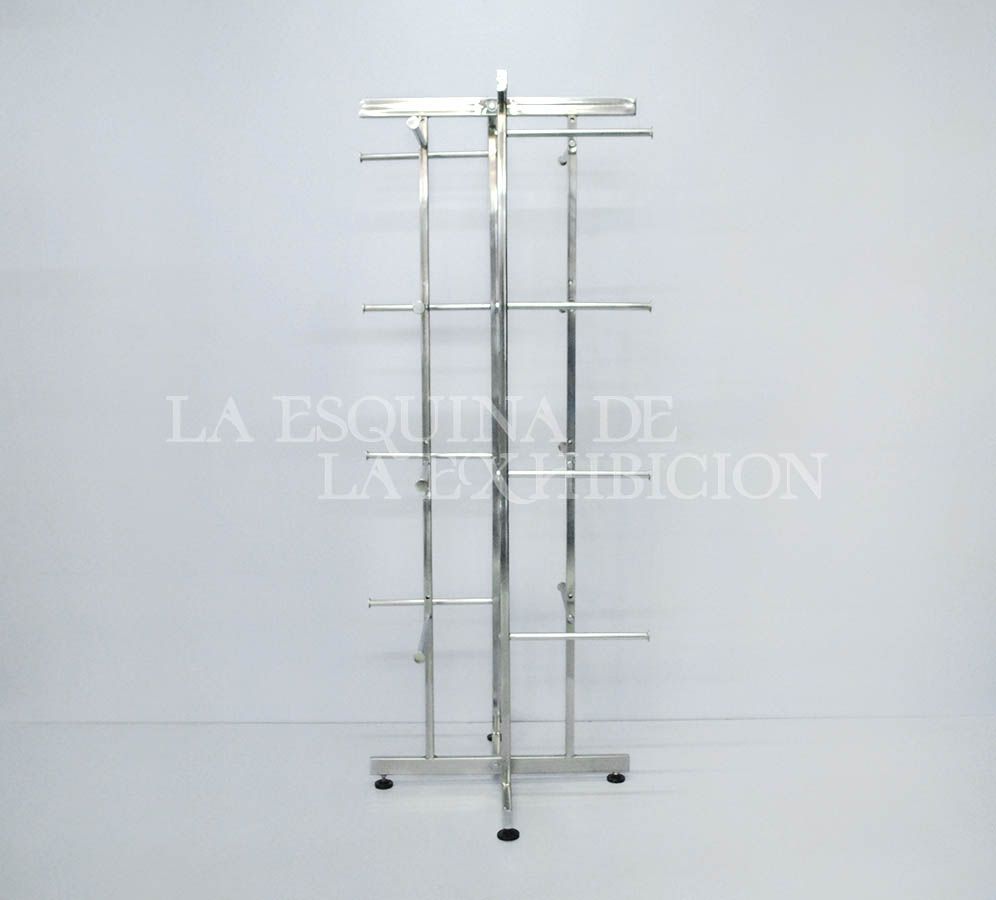 Exhibidor Ek 16 tuberia cuadrada cromado Ref. 3523 2 Exhibidor Ek 16 tuberia cuadrada cromado Ref. 3523 - Imagen 2