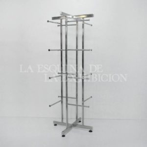 Exhibidor Ek 16 tuberia cuadrada cromado Ref. 3523