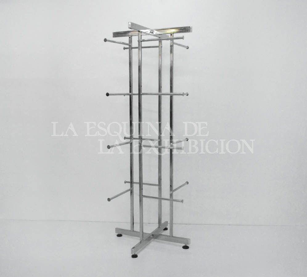 Exhibidor Ek 16 tuberia cuadrada cromado Ref. 3523 1 Exhibidor Ek 16 tuberia cuadrada cromado Ref. 3523