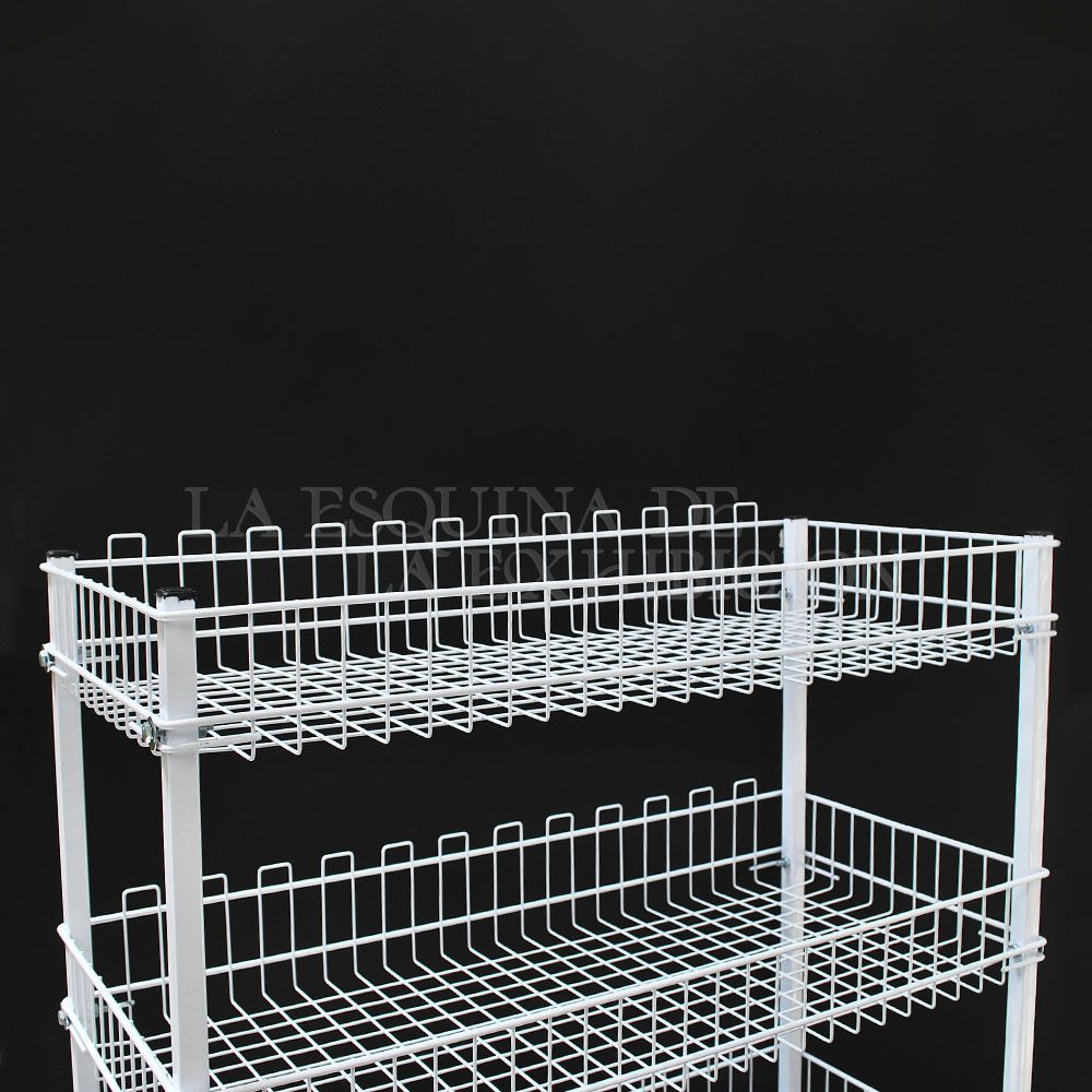 Organizador piso 3 canastas pintado REF: 28425 2 organizador piso 4 canastas pintado